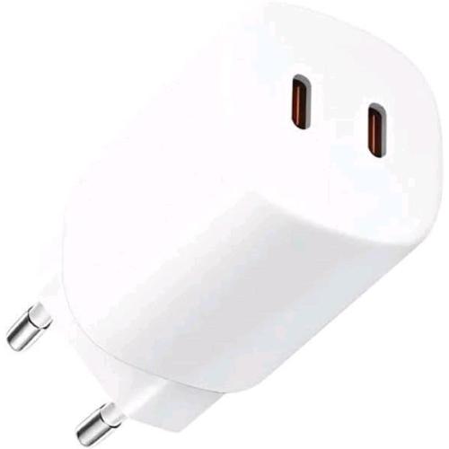 XIAOMI NANO TURBO CARICABATTERIE DA RETE COMPATTO 45 W 2 x USB-C BIANCO