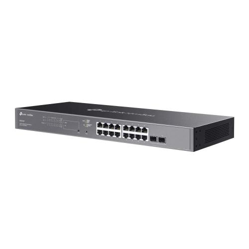 Switch Smart 16 Porte Gigabit PoE+, 2 SFP, SG2218P