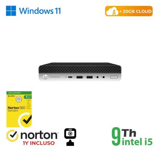 RINOVO Ultra Mini PC DM HP 600-800 G5 i5-9X00T/SODDR4 8GB/SSD 256GB/W11P/No Dvd/Grade A/1Y Warranty