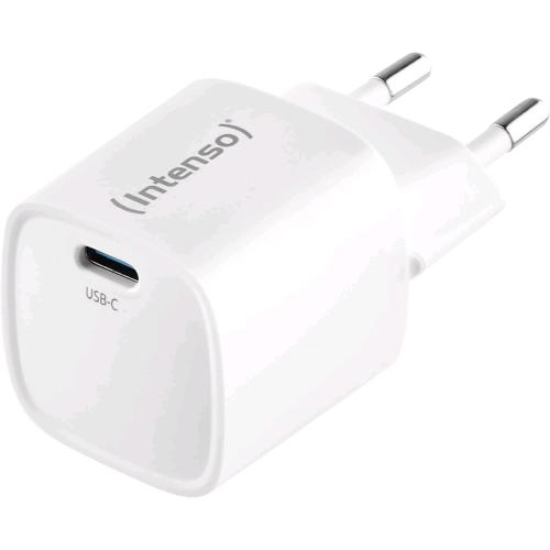 INTENSO POWER ADAPTER CARICABATTERIE DA TERE GaN FAST CHARGE USB-C 30 W BIANCO