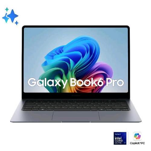 SAMSUNG GALAXY BOOK6 PRO NP944XJG-KG4IT Copilot+ PC 14" WQXGA+ AMOLED TOUCH SCREEN INTEL CORE ULTRA 7 356H RAM 32GB-SSD 1TB NVMe-INTEL GRAPHICS-WI-FI 7-WIN 11 PROF GRIGIO