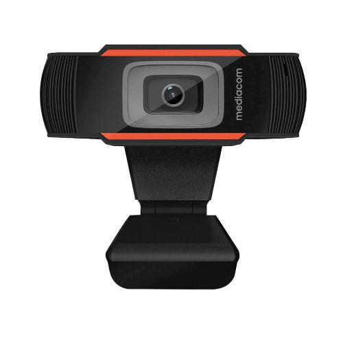 MEDIACOM M-WEA350 WEBCAM HD 1280X720 DPI CON MICROFONO PLUG AND PLAY USB NERO
