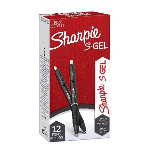 SHARPIE GEL PENNA ROLLER ASCATTO PUNTA 0.7 mm INCHIOSTRO BLU CONF 12 PZ.