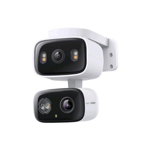 TP-LINK TC34 TELECAMERA DI SORVEGLIANZA INTERNO/ESTERNO DUAL LENS 2K 2304 x 1296 360 GRADI WI-FI AUDIO VISIONE NOTTURNA A COLORI IP65 BIANCO