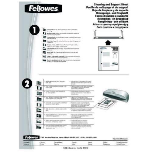 FELLOWES FOGLI PULIZIA X PLASTIFICATRICE A4 CONF 10 Pz.