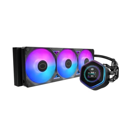 COOLER MASTER ML 240 ATMOS II LCD ARGB DISSIPATORE A LIQUIDO DUAL FAN 2 x 120mm KIT LCD NERO