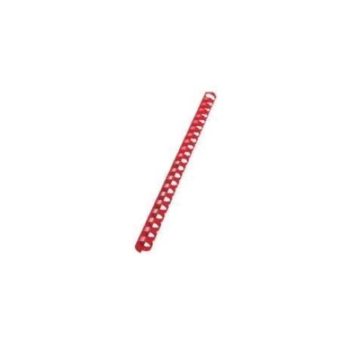 FELLOWES DORSO A SPIRALE IN PLASTICA PASSO 14.28 mm 21 ANELLI DA 10 mm A4 RILEGATURA MIN. 41 MAX 55 FOGLI COL. ROSSO CONF 100 Pz.