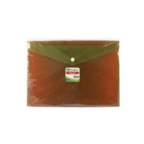 LEBEZ BUSTE CON BOTTONE IN PP 33,5X23,5 CM A4 COLORI ASSORTITI FLUO CONF 3 Pz.