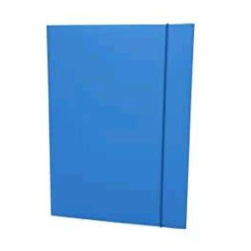 FELLOWES CARTELLA 3 LEMBI C/ELASTICO IN PP 250X350MM COL. AZZURRO
