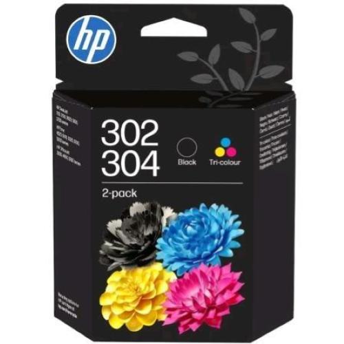 HP 302/304 TRI-COLOR/BLACK 2-PACK
