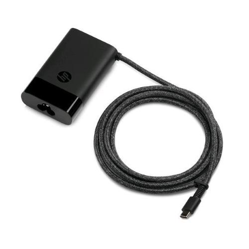 HP 671R2AA ALIMENTATORE USB-C DA 65 W COMPATIBILE CON NOTEBOOK TABLET SMARTPHONE CON CONNETTORE USB-C EROGA 15W 27W 60W O 65W COMPATTO E LEGGERO NERO