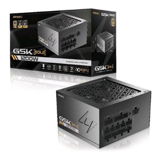 ANTEC GSK2000 EC ALIMENTATORE 1.200 W MODULARE 80 PLUS GOLD PFC ATTIVO ATX 3.1 NERO