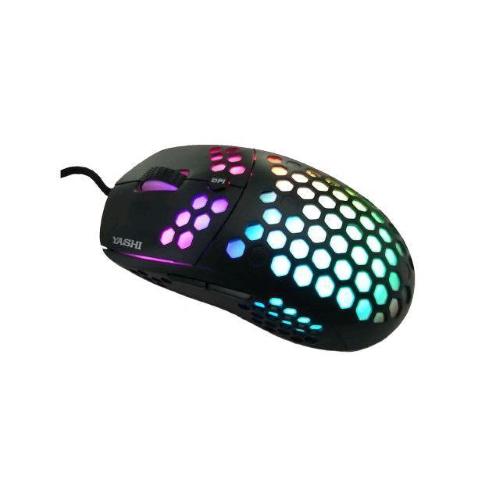 YASHI ACEY100 MOUSE OTTICO GAMING RGB USB 6 TASTI 6.400 DPI REGOLABILI NERO
