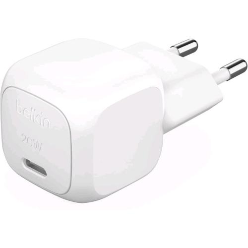 BELKIN BOOSTCHARGE CARICABATTERIE DA RETE 20 W USB-C PD CUBICO BIANCO