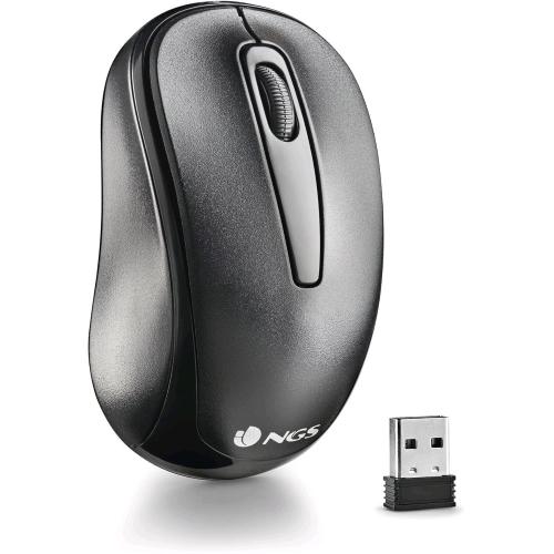 NGS EASY GAMMA MOUSE OTTICO WIRELESS 2.4GHz NANO RICEVITORE USB 2 TASTI 1.200 DPI NERO