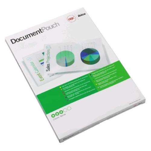 GBC POUCHES LUCIDO A2 125 MY COL TRASPARENTE CONF 50 PZ.