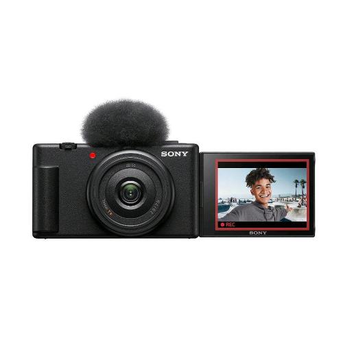 SONY VLOG CAMERA ZV-1F FOTOCAMERA DIGITALE 4K ULTRA HD DISPLAY LCD 3" ORIENTABILE VIDEO MIN 4K SLOW MOTION 20.1MP BLUETOOTH WIFIZOOM DIGITALE 4X FUNZIONALITA PER VLOG NERO