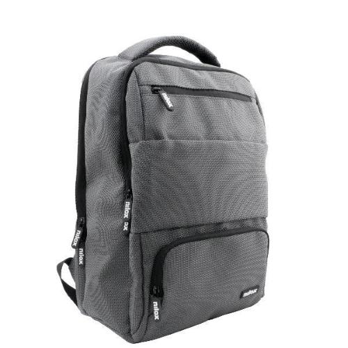 NILOX ZAINO TRAVEL PER NOTEBOOK FINO A 15.6" PRESA USB SCHIENALE RINFORZATO 4 AMPI SCOMPARTI GRIGIO