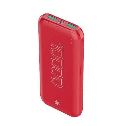 CELLY POWERBANK ENERGY 10.000mAh 10 W 2A 2 x USB-A 1 x USB-C 1 x MICRO USB ROSSO