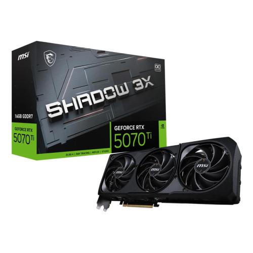 MSI MICROSTAR VGA MSI RTX 5070TI SHADOW 3X OC 16 16GB GDDR7 256BIT 1H/3DP BULK
