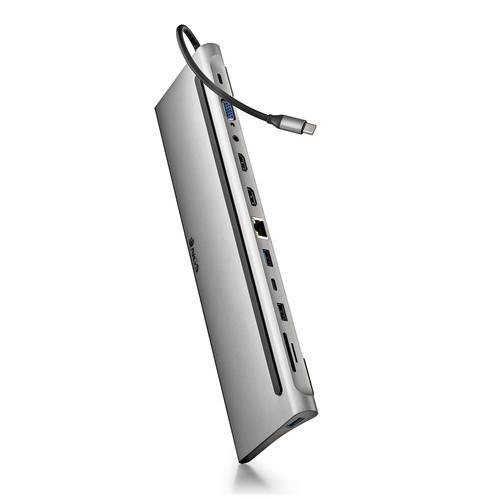 NGS DOCKING TYPE-C OUTPUT: USB 2.0 + 2x USB 3.0 + 2x HDMI + VGA + AUDIO + PD + RJ45 + USB C + SD/TF