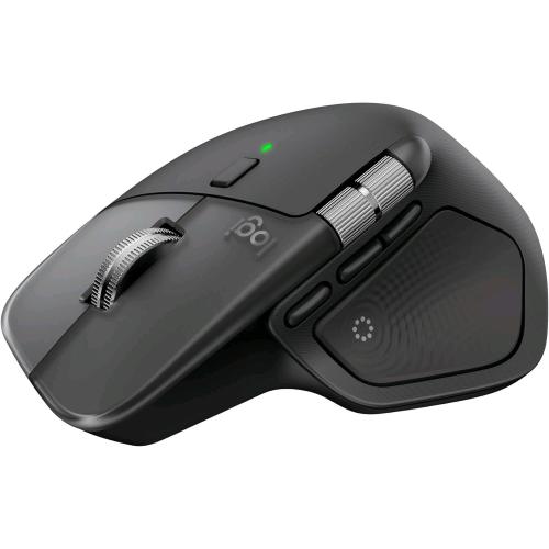 LOGITECH MX MASTER 4 PER MAC MOUSE BLUETOOTH ERGONOMICO RICARICABILE 8 PULSANTI CON FEEDBACK APTICO A PRESTAZIONI AVANZATE SCORRIMENTO ULTRAVELOCE RICARICA USB-C MACOS, WINDOWS NERO SIDERALE