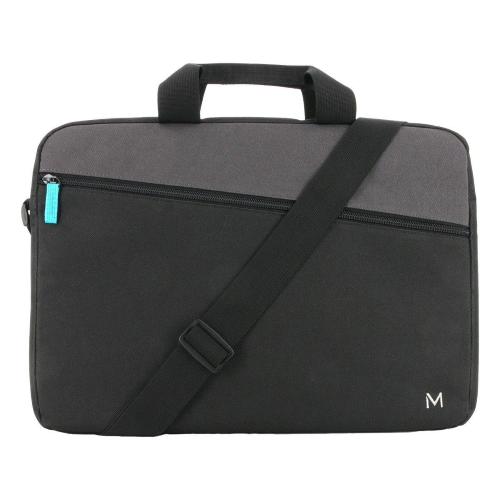 MOBILISCASE THE ONE ESSENTIAL BORSA PER NOTEBOOK DA 16" POLIESTERE TASCA FRONTALE CON TRACOLLA GRIGIO NERO