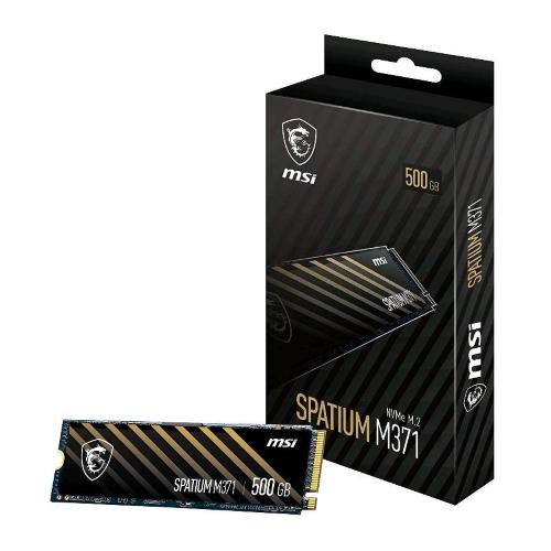 MSI SPATIUM M371 SSD M.2 500GB NVME NAND READ/WRITE 2200/1150 MBPS