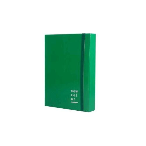 BREFIOCART NEW COLOR CARTELLA PORTAPROGETTI 3 LEMBI CON ELASTICO PIATTO 250X350 mm DORSO 5 CM VERDE