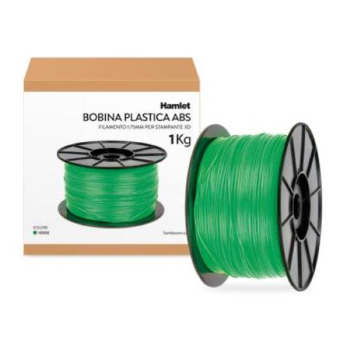 HAMLET HP3DXROLGR BOBINA 1KG ABS VERDE PER 3DX100