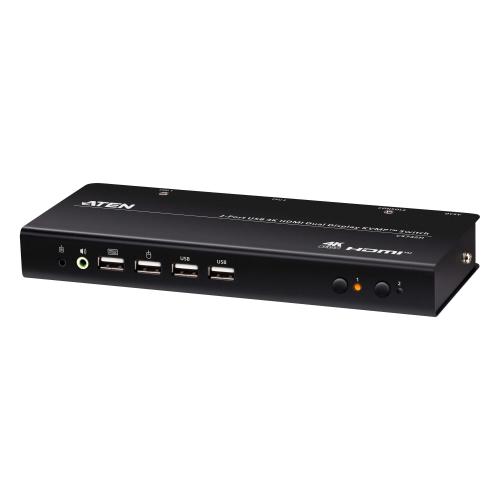 Aten CS742H-AT-G 2-Port USB 4K HDMI Doppio Display KVMP™