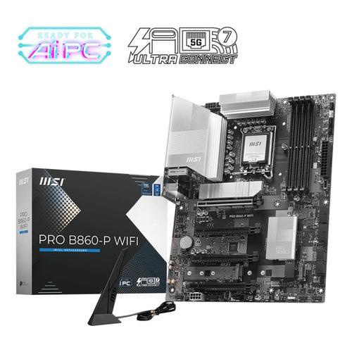 MSI MB INTEL PRO B860-P WIFI ATX DDR5, 2PCI-Ex16, 2PCI-Ex1, 4SATA3