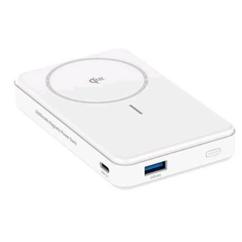 CELLY POWERBANK WIRELESS 10.000mAh Magsafe Qi2 12 W USB-C USB-A BIANCO