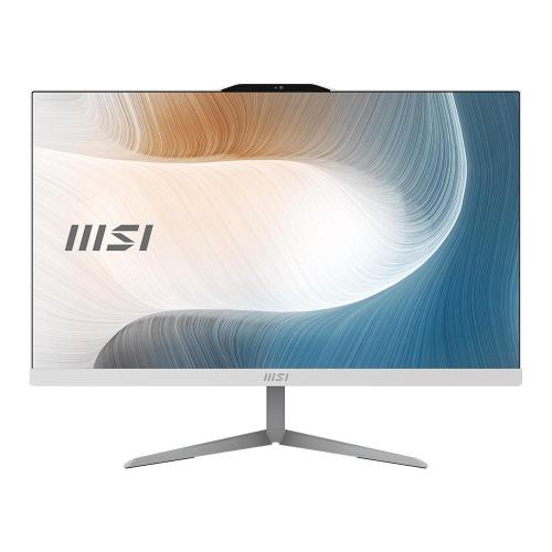 MSI MODERN AM242 1M-1236IT ALL IN ONE 23.8" INTEL CORE 5 120U RAM 8GB-SSD 512GB NVMe-IRIS Xe GRAPHICS-WEB CAM-WI-FI 6 + GIGABIT LAN WIN 11 PROF TASTIERA MOUSE BIANCO