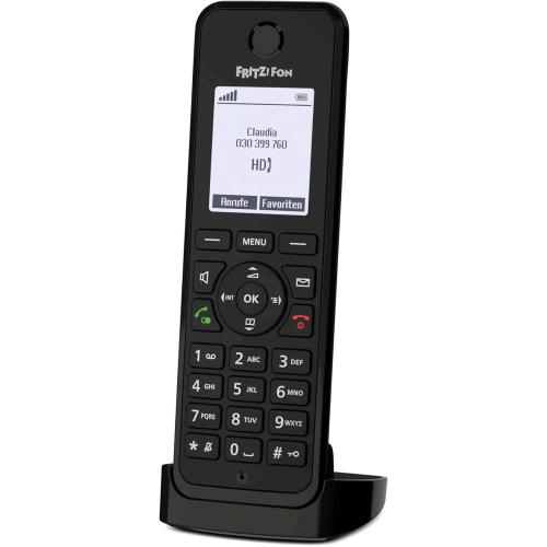 FRITZ! FON M3 EDITION INTERNATIONAL TELEFONO DECT COMFORT, DISPLAY MONOCROMATICO DA 1,8 POLLICI, TELEFONIA HD, CHIAMATE VIVAVOCE FULL DUPLEX, BATTERIA LUNGA DURATA, TRASMISSIONE VOCALE CRITTOGRAFATA