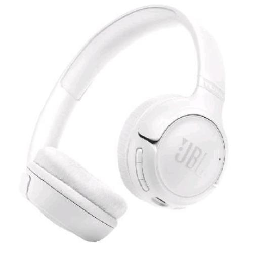 JBL TUNE 530 BT CUFFIE ON-EAR BLUETOOTH WIRELESS PIEGHEVOLI E LEGGERE JBL PURE BASS CONNESSIONE MULTIPOINT FINO A 76 ORE DI AUTONOMIA GOOGLE FAST PAIR MICROSOFT SWIFT PAIR BIANCO