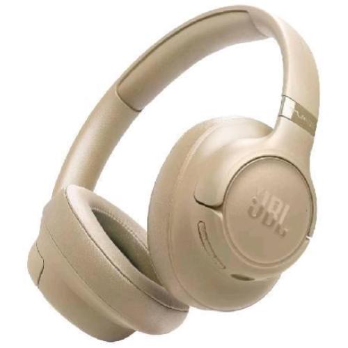 JBL TUNE 730 BT CUFFIE OVER-EAR BLUETOOTH WIRELESS PIEGHEVOLI E LEGGERE JBL PURE BASS CONNESSIONE MULTIPOINT FINO A 76 ORE DI AUTONOMIA GOOGLE FAST PAIR MICROSOFT SWIFT PAIR BEIGE
