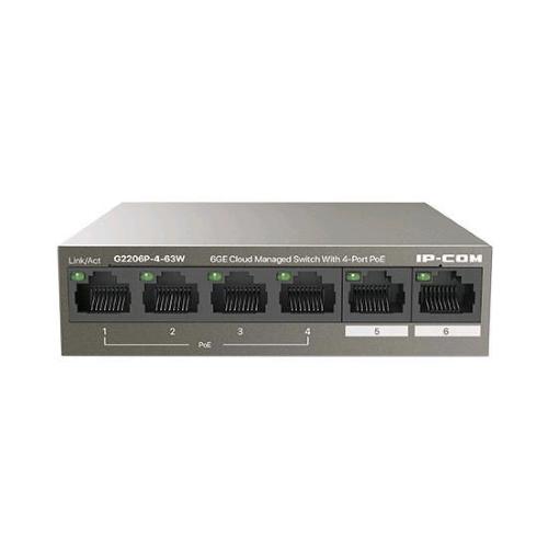 IP-COM G2206P-4-63W SWITCH DI RETE GESTITO 4 PORTE RJ-45 FULL DUPLEX SUPPORTO POE