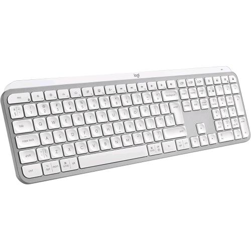 LOGITECH MX KEYS S TASTIERA WIRELESS BLUETOOTH PROFILO BASSO TASTI PROGRAMMABILI LAYOUT ITALIANO QWERTY USB-C GRIGIO CHIARO