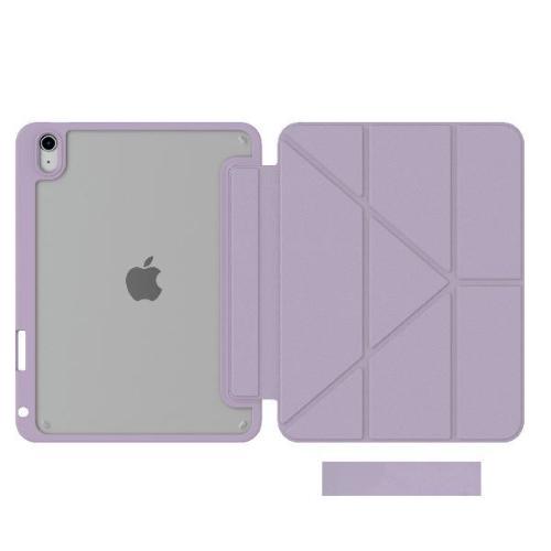 CELLY APPLE iPAD 10.9 11TH Gen CUSTODIA A LIBRO CON RETRO COVER TRASPARENTE ULTRA SOTTILE MATERIALE RESISTENTE AGLI URTI ON/OFF DISPLAY ALL'APERTURA VIOLA