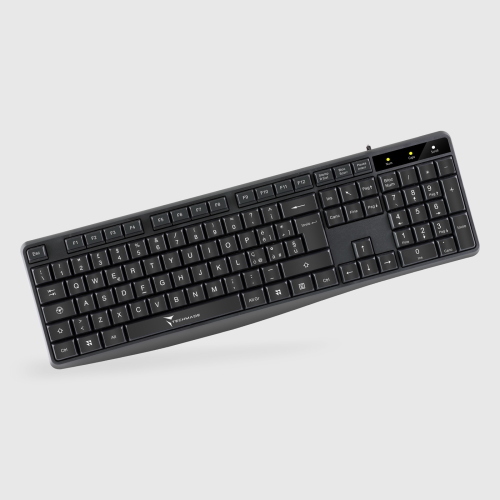 TECHMADE TM-K002 TASTIERA USB 105 TASTI LAYOUT ITALIANO NERO