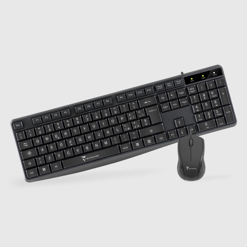 TECHMADE TM-KM002 KIT TASTIERA + MOUSE USB CON FILO NERO
