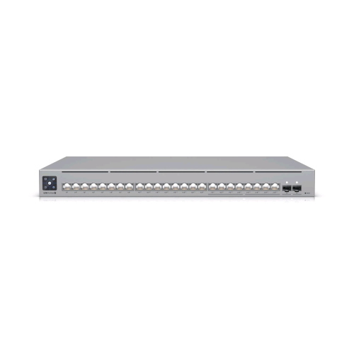 UBIQUITI USW-PRO-MAX-24-POE-EU SWITCH GESTITO L3 24 Porte LAN PoE++ (8P 2.5GbE + 16P 1G) Budget 400W + 2 Porte 10G SFP+ GRIGIO MONTABILE SU RACK