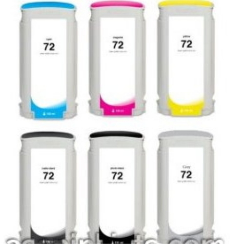130ml Dye Yellow for HP Designjet T1100,T1200,T1300,T2300#72
