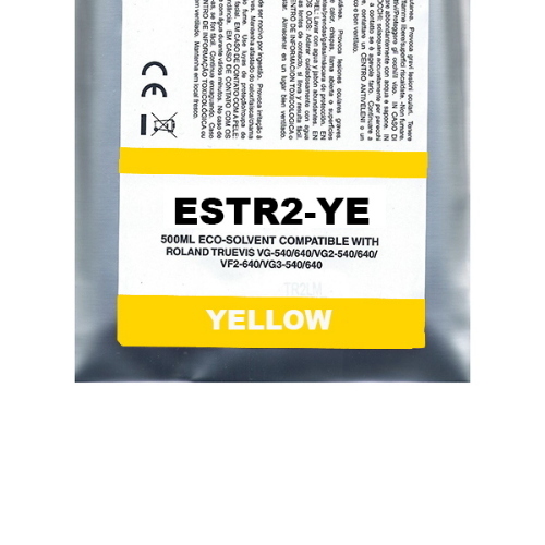 Yellow Eco-Solvent Ink Bag Compa Roland TrueVIS SG2,VG2,VF2,SG3,VG3#500ML