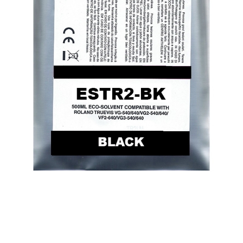 Black Pigment Eco-Solvent Ink Bag Compa Roland TrueVIS SG2,VG2,VF2,SG3,VG3#500ML