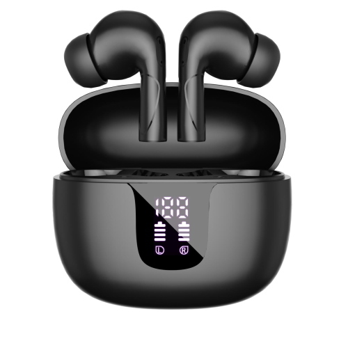 CELLY AURICOLARI TRUE WIRELESS AI CON INTELLIGENZA ARTIFICIALE CANCELLAZIONE DEL RUMORE ATTIVA DISPLAY CHIAMATE E MUSICA USB-C NERO