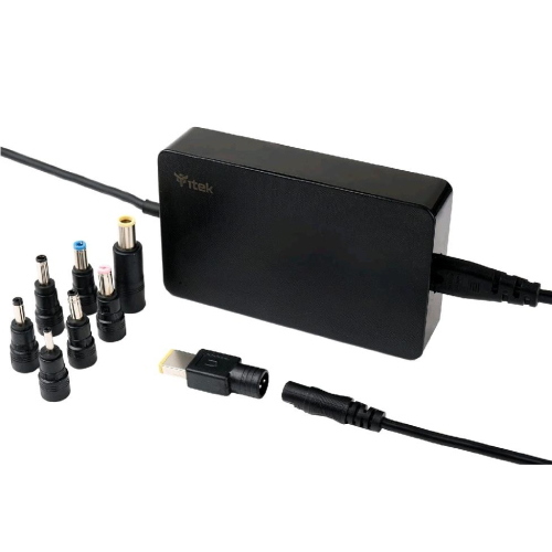 ITEK ITNBSD65 ALIMENTATORE UNIVERSALE PER NOTEBOOK 65W CON 8 CONNETTORI SLIM DESIGN BLACK