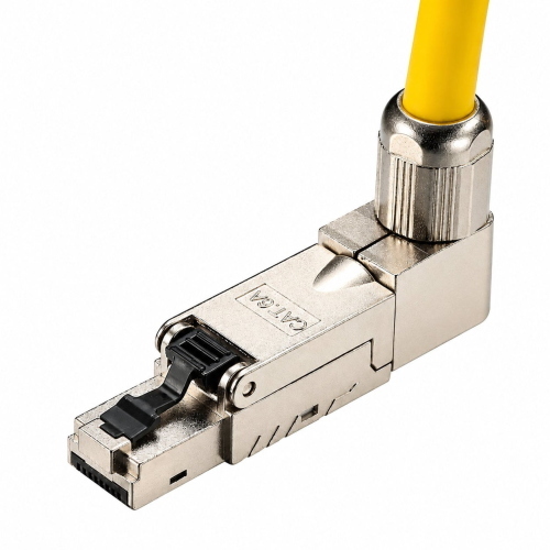 Connettore Plug RJ45 8P8C Cat.6A Schermato STP con Angolo di 90&deg;