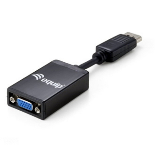 EQUIP ADATTATORE DP-VGA 2K M/F BK 1920X1080 @60HZ CON CAVO 0,15MT